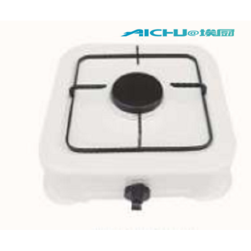 Portable Single Burner Gas Stove White Color Painting Single Burner Gas Stove Factory